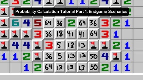 Minesweeper Probability Calculation Tutorial Part 1: Endgame Scenarios