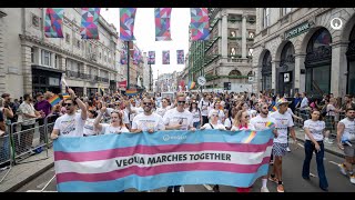 Veolia Marches Together: Pride in London 2023