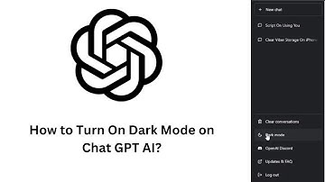 How to Turn On Dark Mode on Chat GPT AI? Enable Dark Mode on Chat GPT | Chat GPT Writer AI Dark Mode