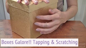 ASMR * Boxes!! * Tapping & Scratching  * Fast Tapping * No Talking * ASMRVilla
