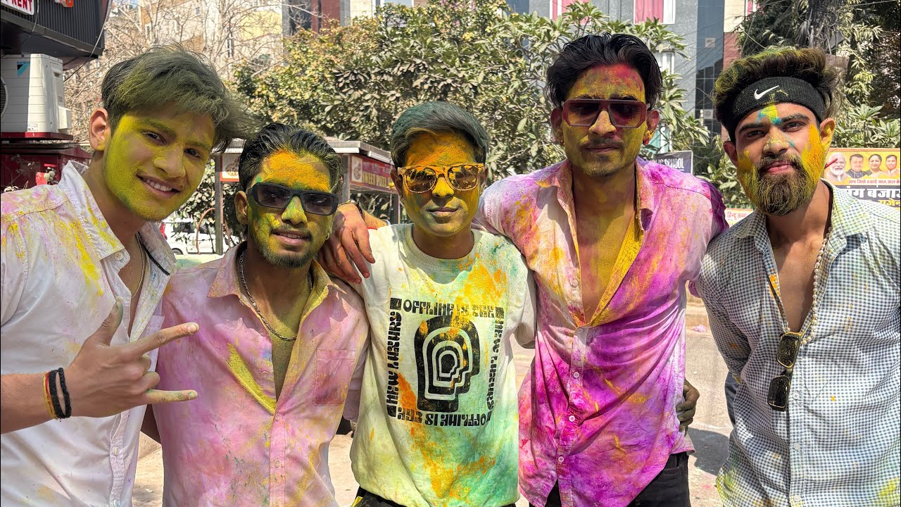 Holi fun vlog with brothers 🫂😘
