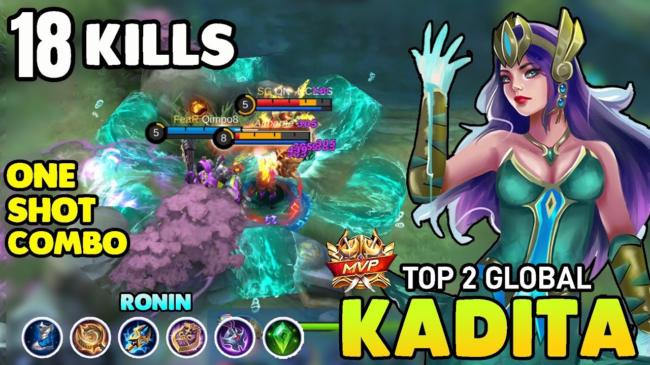 1 Shot Combo !! Kadita best build and gameplay 2021 Kadita Mobile