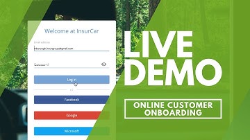 iWelcome Demo |  Online Customer Onboarding