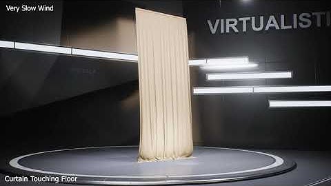 Touching Floor Curtain - Very Slow Wind