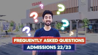 Frequently Asked Questions: Admissions 22/23