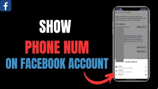 How to fix phone number not shown to everyone Facebook (2023) Easy