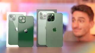 J'ai les iPhone 13 et 13 Pro vert en avant-première !