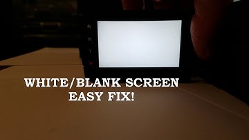 Sony Handycam HDR-CX100 white blank screen problem fixed!