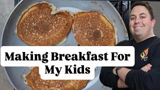 Helping My Wife Out By Making The Kids Breakfast