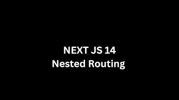Nested Routing Next JS