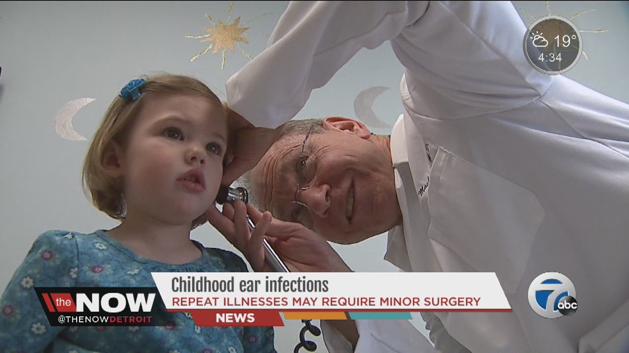 Childhood ear infections repeat illness may require minor surgery