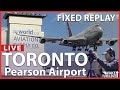 RE-UPLOAD (FIXED): 🔴LIVE Toronto Pearson Airport | Avworld Rooftop Exclusive CYYZ Action!