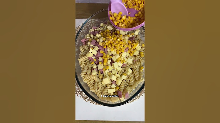 SALADA DE MACARRÃO - MUITO FÁCIL DE FAZER!