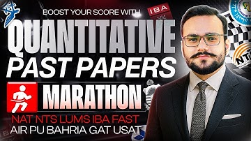 Quantitative Reasoning Past Papers | NTS FAST COMSATS AIR BAHRIA PUNJAB University | NTS NAT