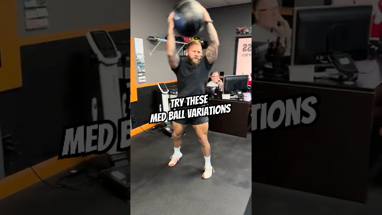Попробуйте эти 3 упражнения с медицинским мячом для увеличения силы