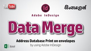 Data Merge InDesign | Excel Database printing | Envelope Printing | Mail Merge