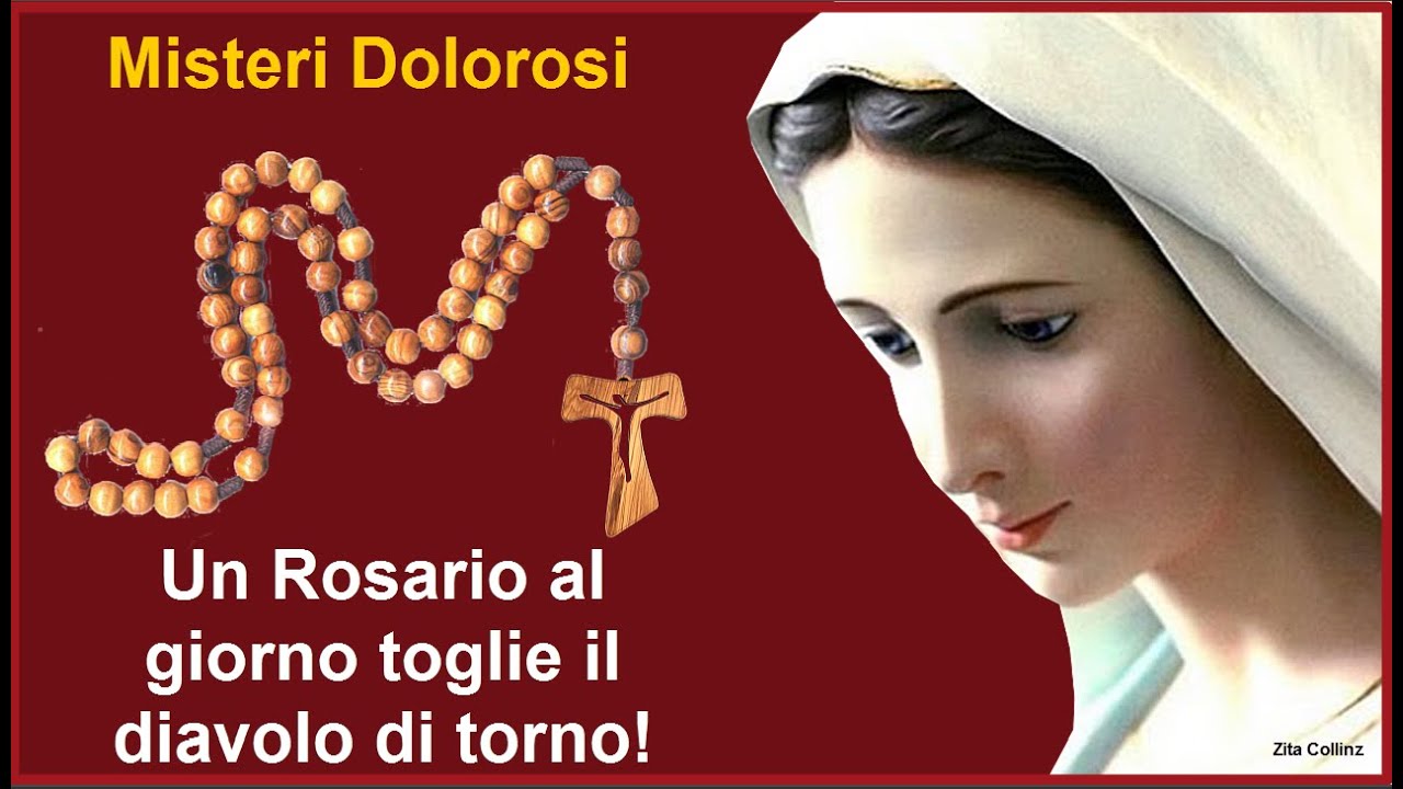 Santo Rosario Misteri Dolorosi Youtube