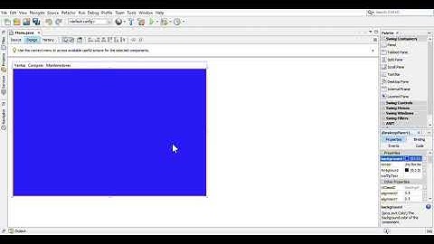 menu bar e internal frame java swing
