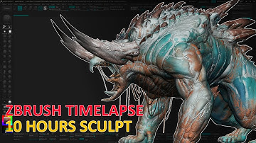 ZBRUSH Monster Sculpting Timelapse