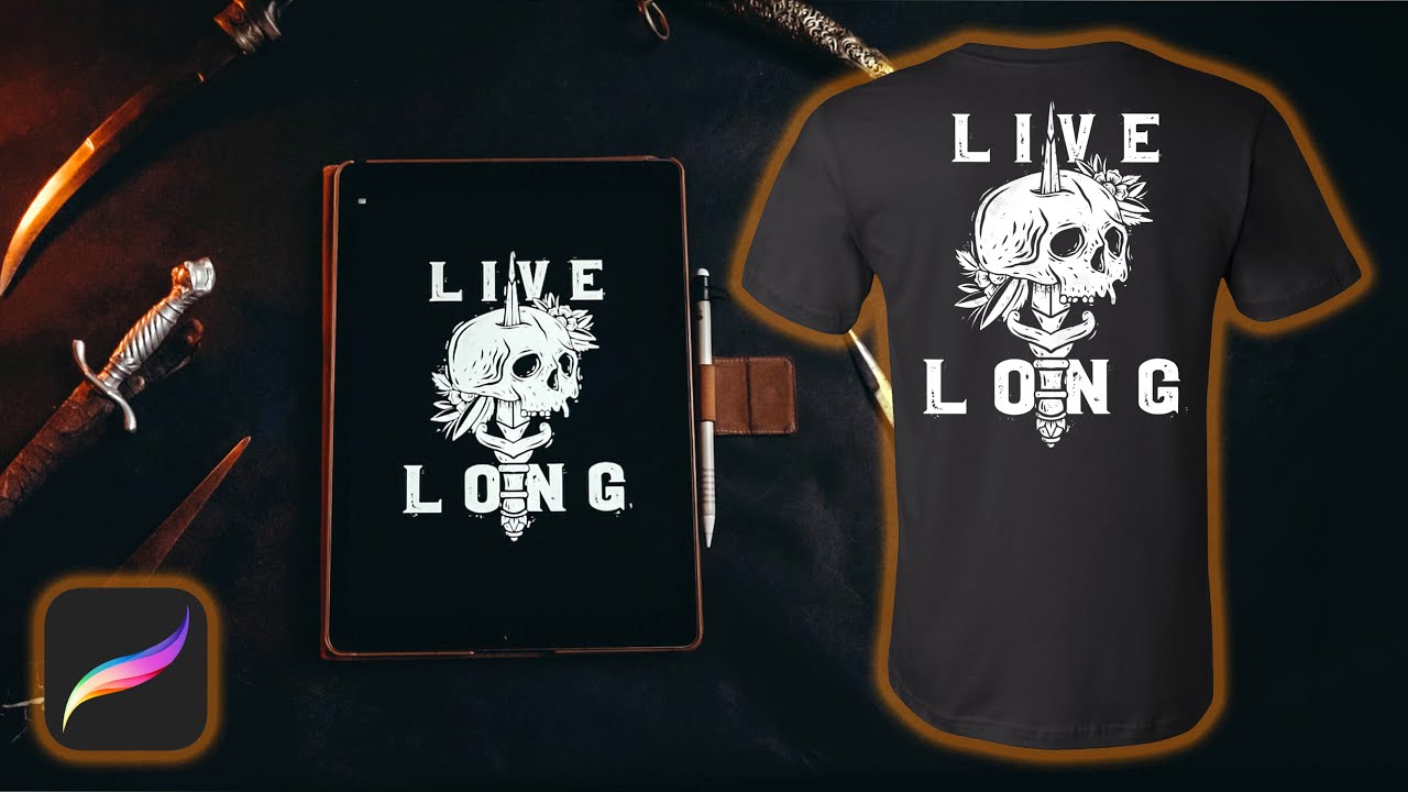 How You Can Make A T-Shirt Design In Procreate | By Screenprinting.Com