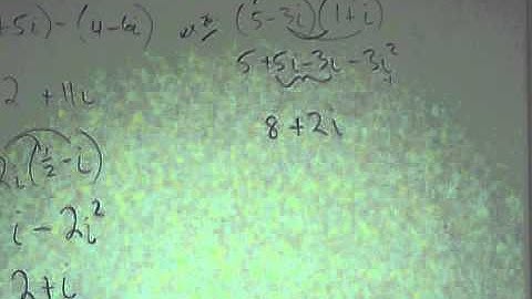 PreCalculus 3 5 Complex Numbers