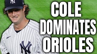 Gerrit Cole DOMINATES The Orioles, Leads Yankees To Victory (Highlights)