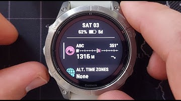 Garmin Fenix 7 Pro Tutorial - 9. All the glance menu items explained