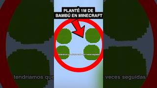 ¡Planté 1,000,000 Bambú de Minecraft en 24Hrs!