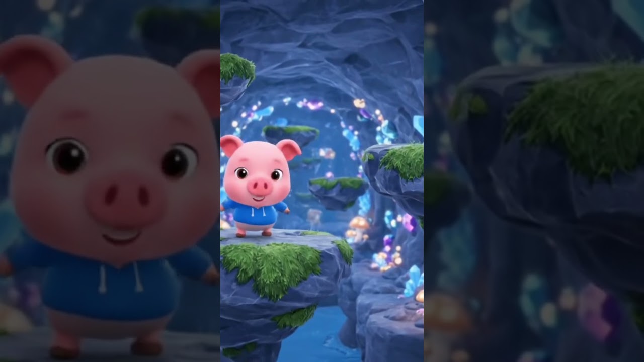 Pig adventures in the cave 