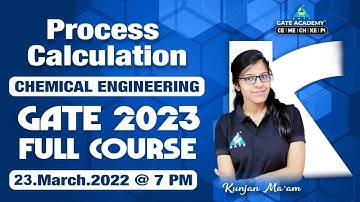 Lect 24 l Chemical Engineering l Process Calculation l Material balance with chemical reaction l