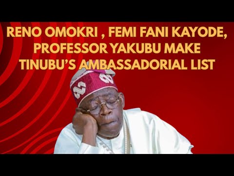 Reno Omokri Femi Fani Kayode Professor Yakubu Make Tinubu S Ambassadorial List AishaYesufu
