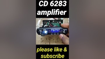 CD 6283 amplifier ll #shorts #short #ytshorts #amplifier #electronics #usb #bluetooth #viral
