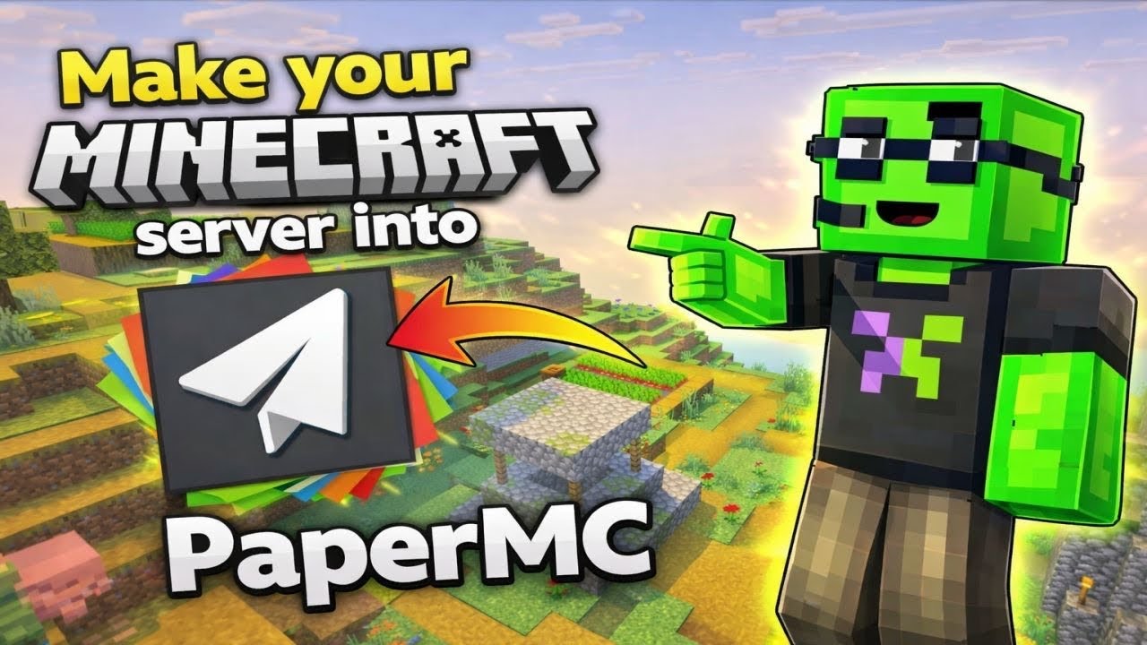 How to Turn a Minecraft Server into a Paper Server (FAST & EASY!) - YouTube