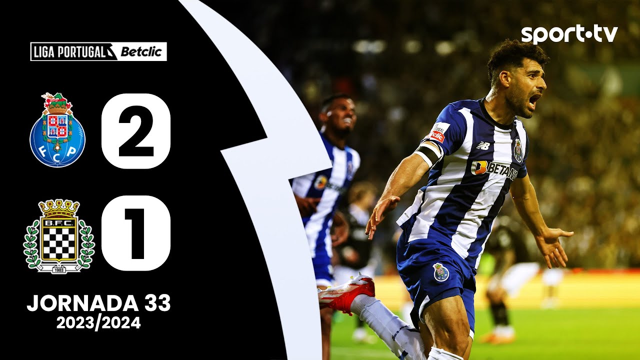 Resumo FC Porto 2 1 Boavista   Liga Portugal Betclic  sport tv