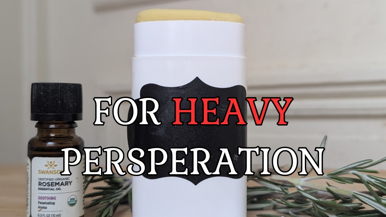 Heavy duty Deodorant homemade 5 ingredient beginner recipe