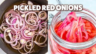 The WONDER CONDIMENT You will Always Want in your Fridge (Pickled Red Onions)