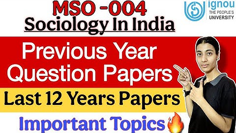 MSO -004 | Previous Years Question Paper| Paper Analysis & Discussion|Ignou classes by Nisha| IGNOU