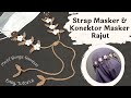 Crochet 2in1 | Konektor Masker & Strap Masker Rajut Motif Bunga Rambat