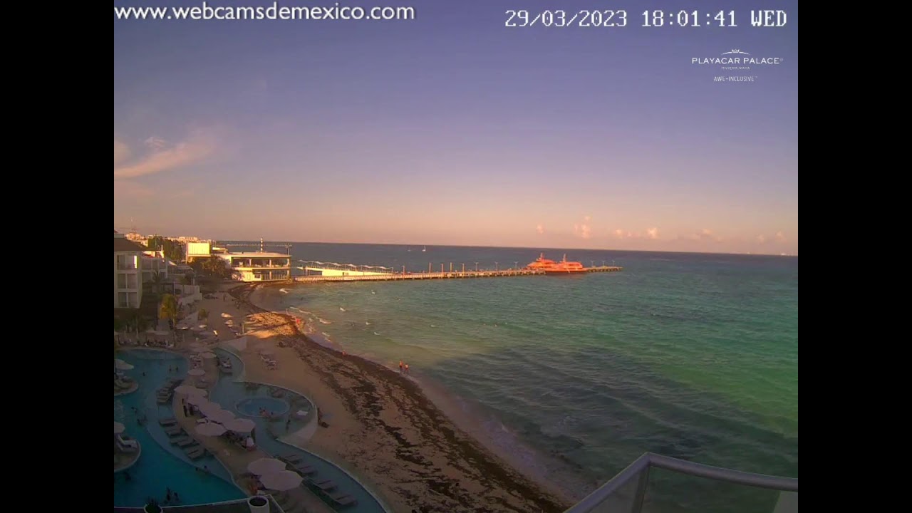 Playa del Carmen EN VIVO Vista panorámica Webcams de México YouTube