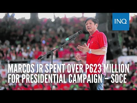 Bongbong Marcos spent over P623 million for presidential campaign – SOCE