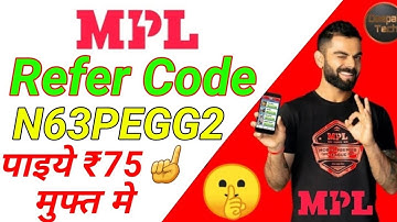 mpl refferal code. mpl pro refferal code. mpl app se paise kaise kamaye.
