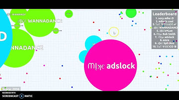 How to Get on the Leaderboard on Agario Fast Only 1 Min!!