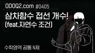 [04/05] Odok Math II N-Problem # Number of tangents to a cubic function! (feat. natural number co...