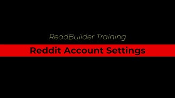 ReddBuilder  - Reddit Account Settings