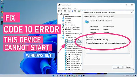 Fix This Device Cannot Start. (code 10) Error With WiFi & Other Drivers