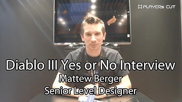Diablo III Yes or No Interview with Matthew Berger Gamescom 2013 (디아블로3 콘솔 개발자 인터뷰)