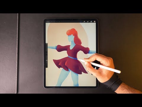 Dancer 💃 Drawing with Procreate
