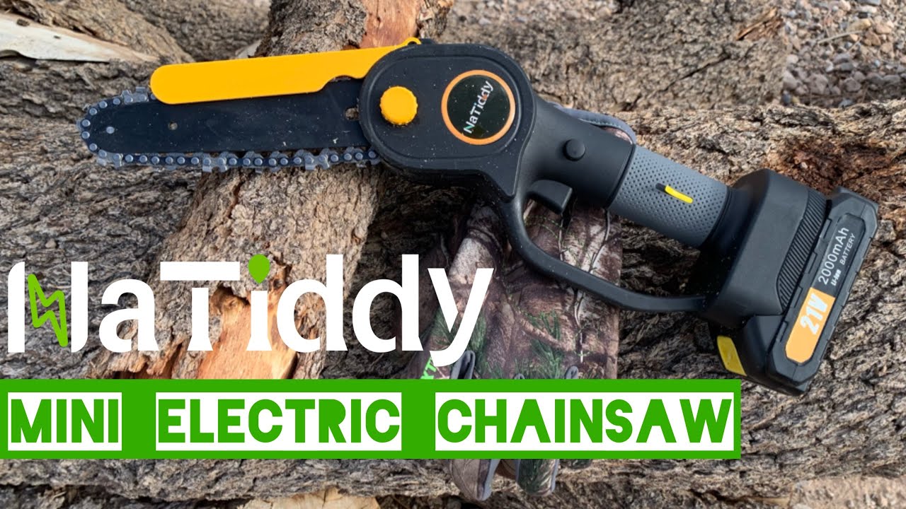 NaTiddy Mini Chainsaw Battery Replacement, 21V 2000mAh