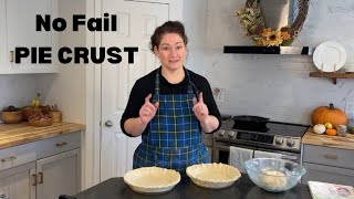 No Fail Pie Crust | How to make your own homemade pie crust recipe | perfect for pumpkin pie