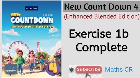 Oxford CountDown class 4 Exercise 1b Complete with Real life story sums | Enhanced Blended Edition |
